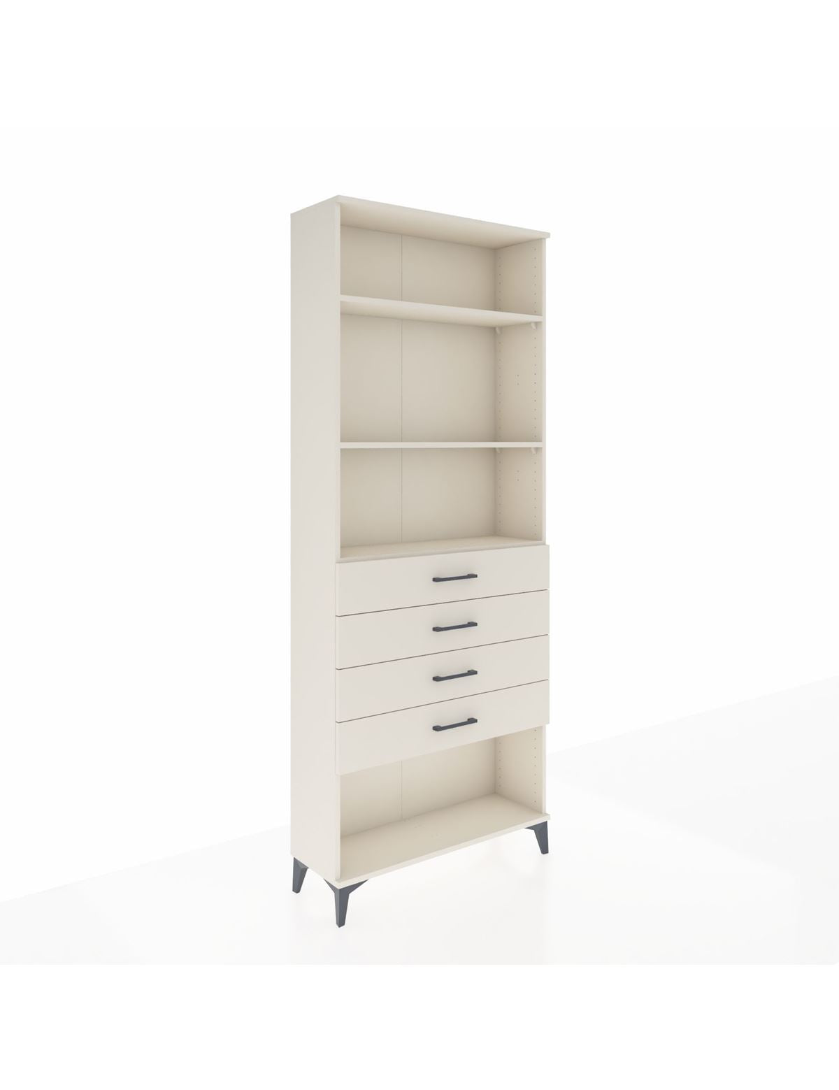 Arges Dolap 3 Raflı 4 Çekmeceli 88x30x221 Aytaşı-Aytaşı