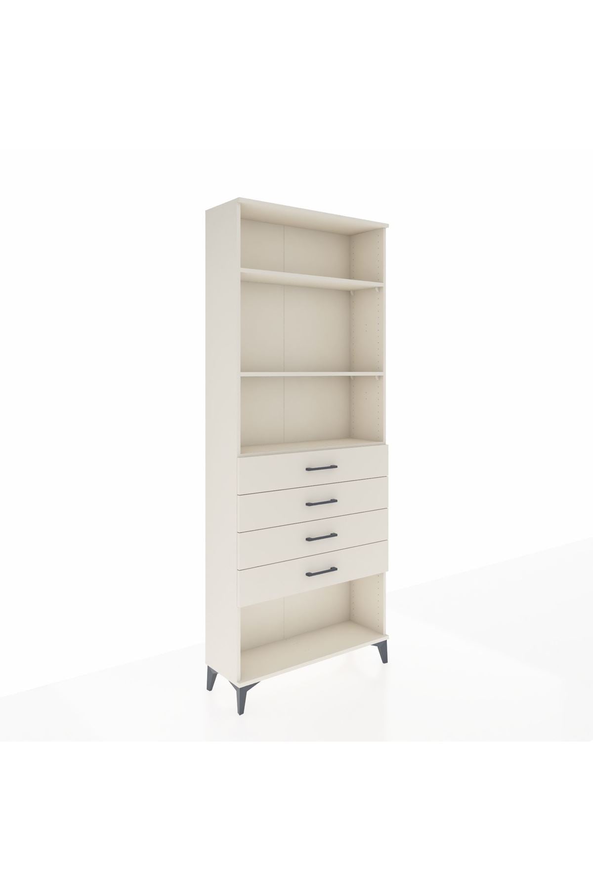 Arges Dolap 3 Raflı 4 Çekmeceli 88x30x221 Aytaşı-Aytaşı