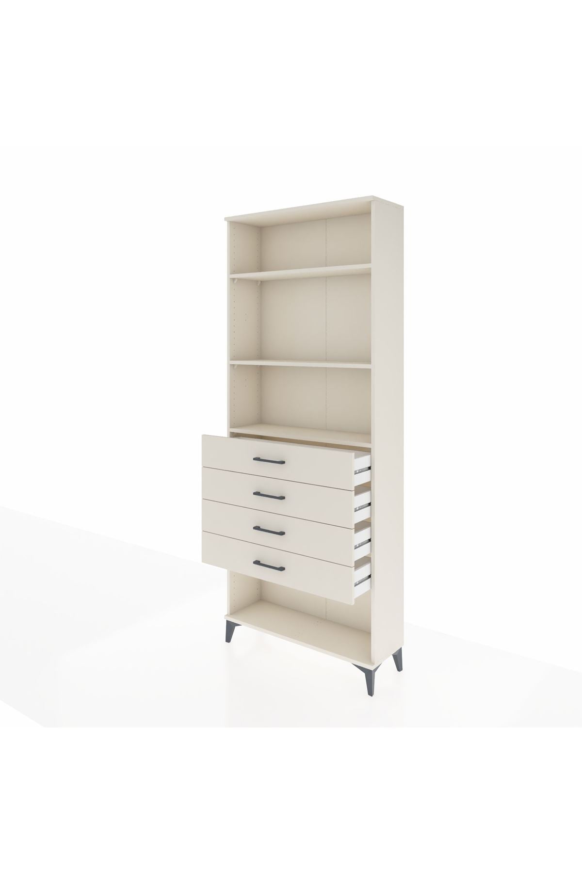 Arges Dolap 3 Raflı 4 Çekmeceli 88x30x221 Aytaşı-Aytaşı