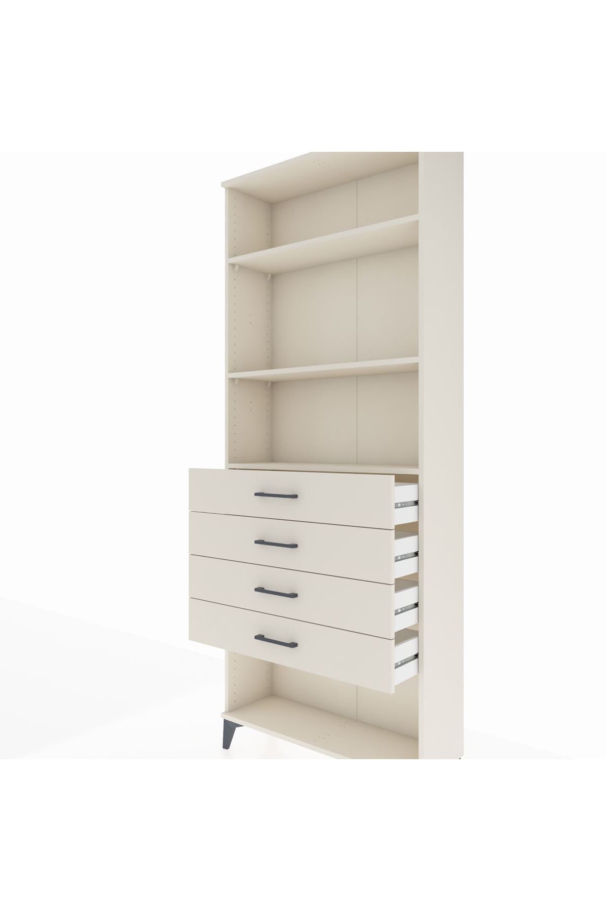 Arges Dolap 3 Raflı 4 Çekmeceli 88x30x221 Aytaşı-Aytaşı