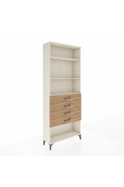 Arges Dolap 3 Raflı 4 Çekmeceli 88x30x221 Aytaşı-Çam