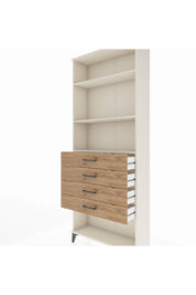 Arges Dolap 3 Raflı 4 Çekmeceli 88x30x221 Aytaşı-Çam