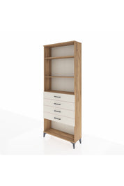 Arges Dolap 3 Raflı 4 Çekmeceli 88x30x221 Çam-Aytaşı