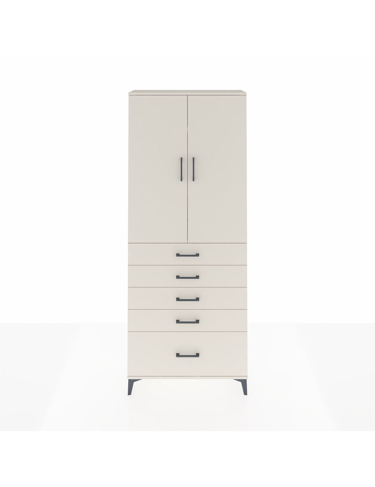 Arges Dolap 3 Raflı 5 Çekmeceli 2 Kapaklı 88x30x221 Aytaşı-Aytaşı