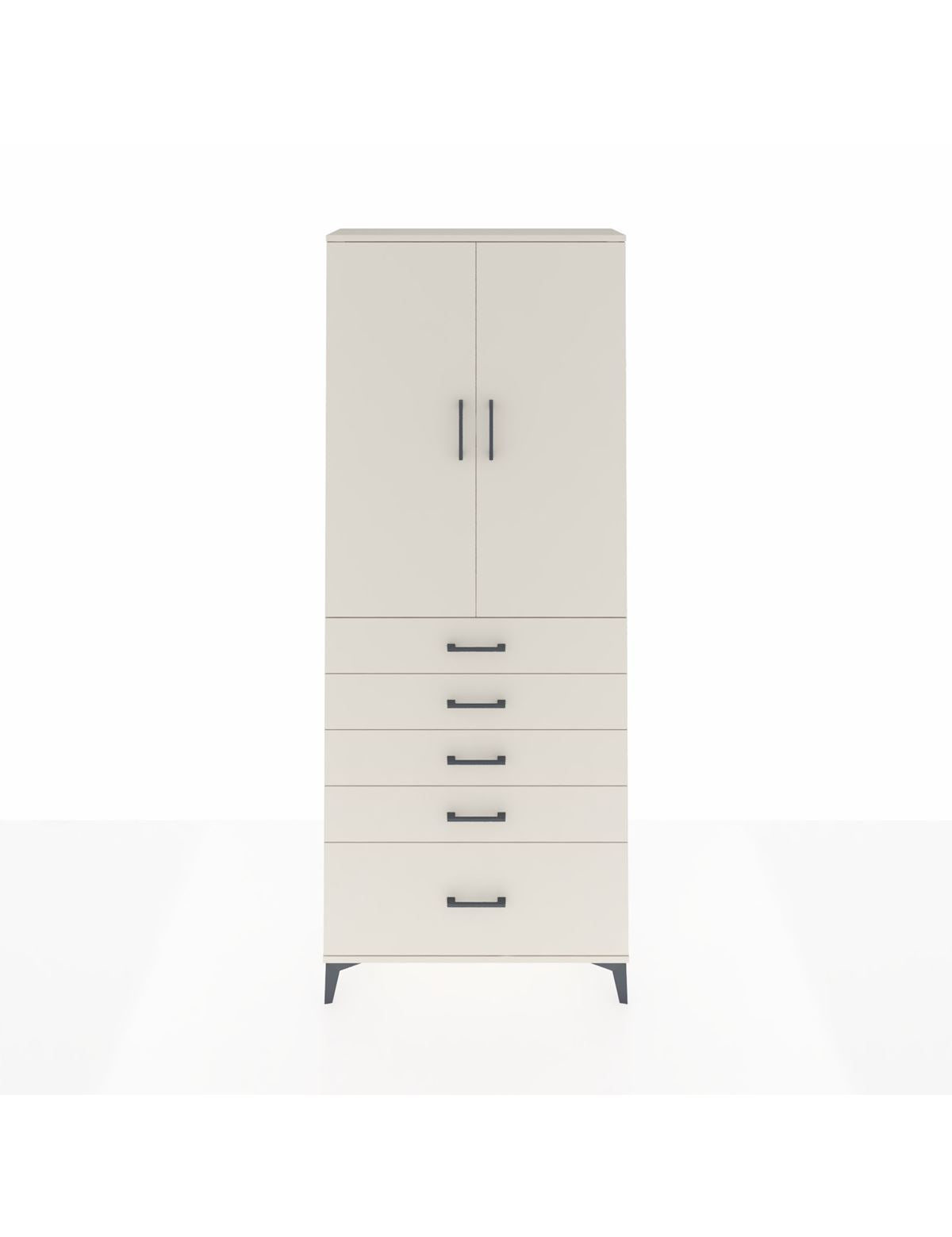 Arges Dolap 2 Raflı 5 Çekmeceli 2 Kapaklı 88x30x221 Aytaşı-Aytaşı