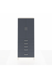 Arges Dolap 2 Raflı 5 Çekmeceli 2 Kapaklı 88x30x221 Aytaşı-Antrasit