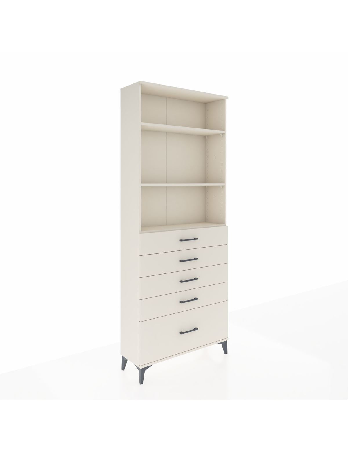 Arges Dolap 3 Raflı 5 Çekmeceli 88x30x221 Aytaşı-Aytaşı