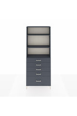 Arges Dolap 3 Raflı 5 Çekmeceli 88x30x221