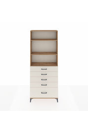 Arges Dolap 3 Raflı 5 Çekmeceli 88x30x221 Çam-Aytaşı