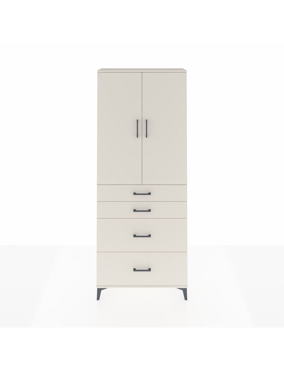 Arges Dolap 3 Raflı 4 Çekmeceli 2 Kapaklı 88x30x221 Aytaşı-Aytaşı