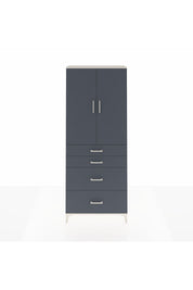 Arges Dolap 3 Raflı 4 Çekmeceli 2 Kapaklı 88x30x221 Aytaşı-Antrasit