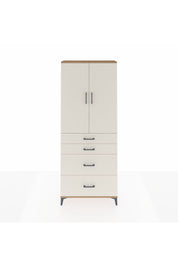 Arges Dolap 3 Raflı 4 Çekmeceli 2 Kapaklı 88x30x221 Çam-Aytaşı