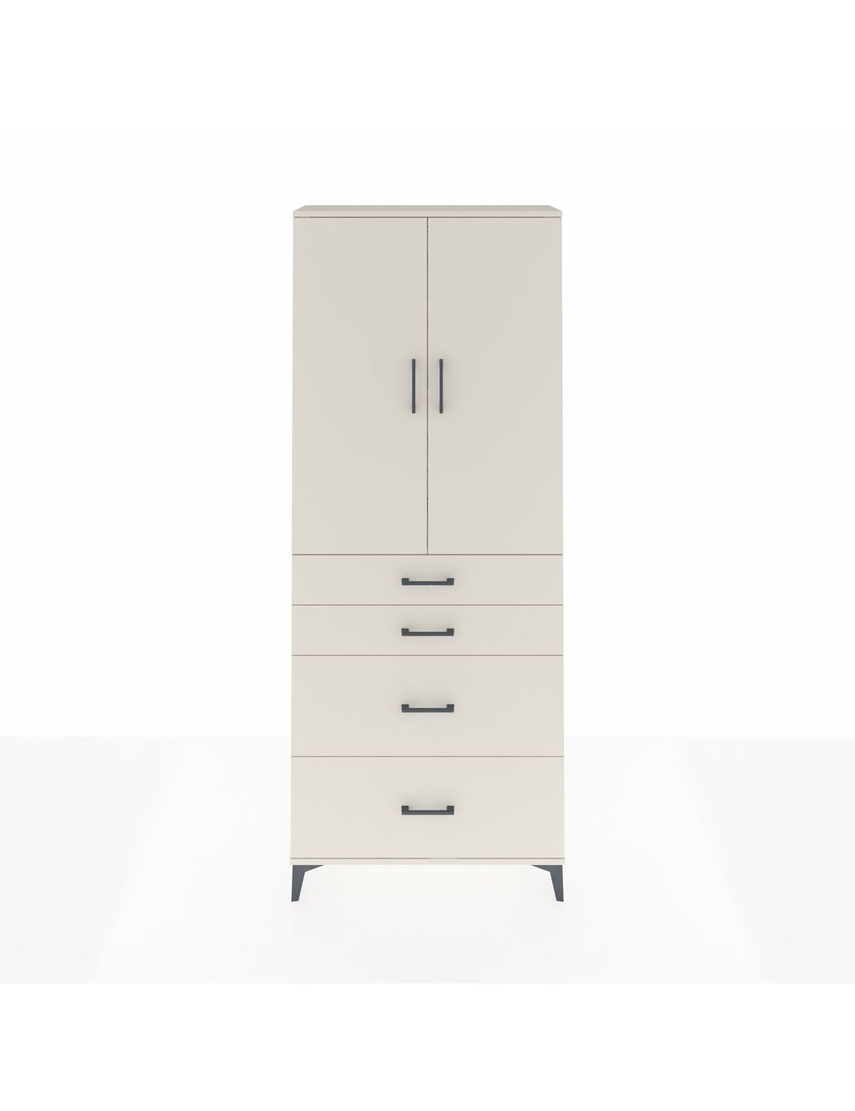 Arges Dolap 2 Raflı 4 Çekmeceli 2 Kapaklı 88x30x221 Aytaşı-Aytaşı