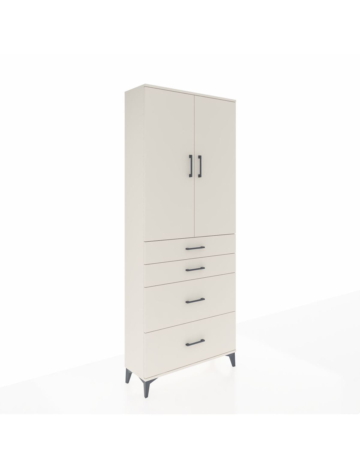 Arges Dolap 2 Raflı 4 Çekmeceli 2 Kapaklı 88x30x221 Aytaşı-Aytaşı