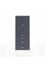 Arges Dolap 2 Raflı 4 Çekmeceli 2 Kapaklı 88x30x221 Aytaşı-Antrasit