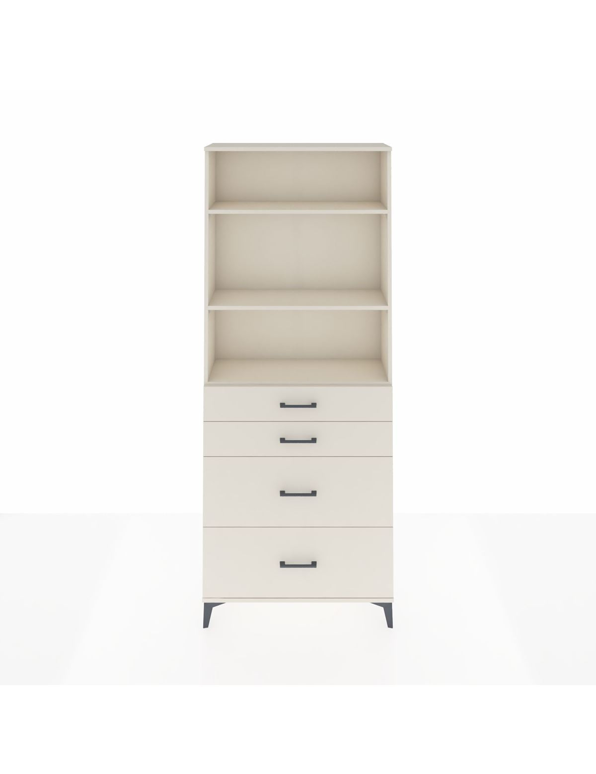 Arges Dolap 3 Raflı 4 Çekmeceli 88x30x221 Aytaşı-Aytaşı