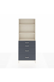 Arges Dolap 3 Raflı 4 Çekmeceli 88x30x221 Aytaşı-Antrasit