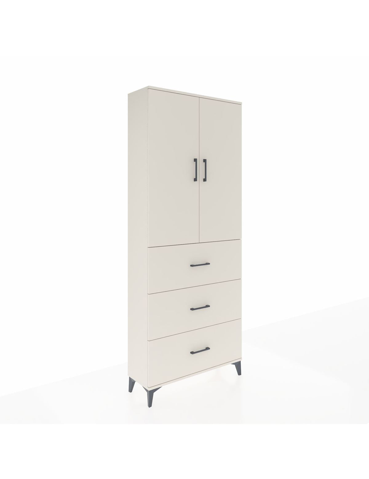 Arges Dolap 3 Raflı 3 Çekmeceli 2 Kapaklı 88x30x221 Aytaşı-Aytaşı