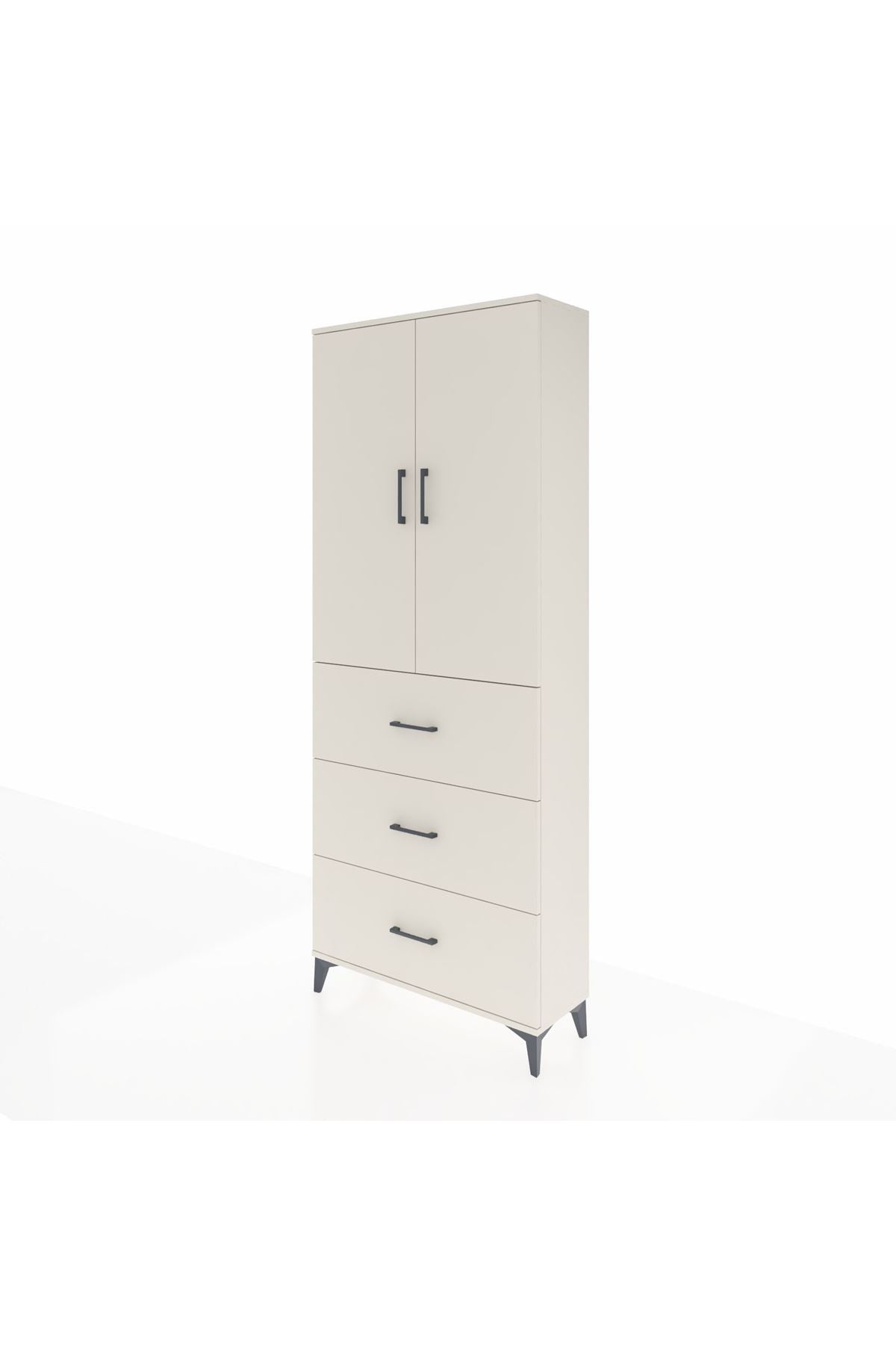 Arges Dolap 3 Raflı 3 Çekmeceli 2 Kapaklı 88x30x221 Aytaşı-Aytaşı