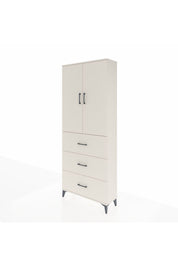 Arges Dolap 3 Raflı 3 Çekmeceli 2 Kapaklı 88x30x221 Aytaşı-Aytaşı