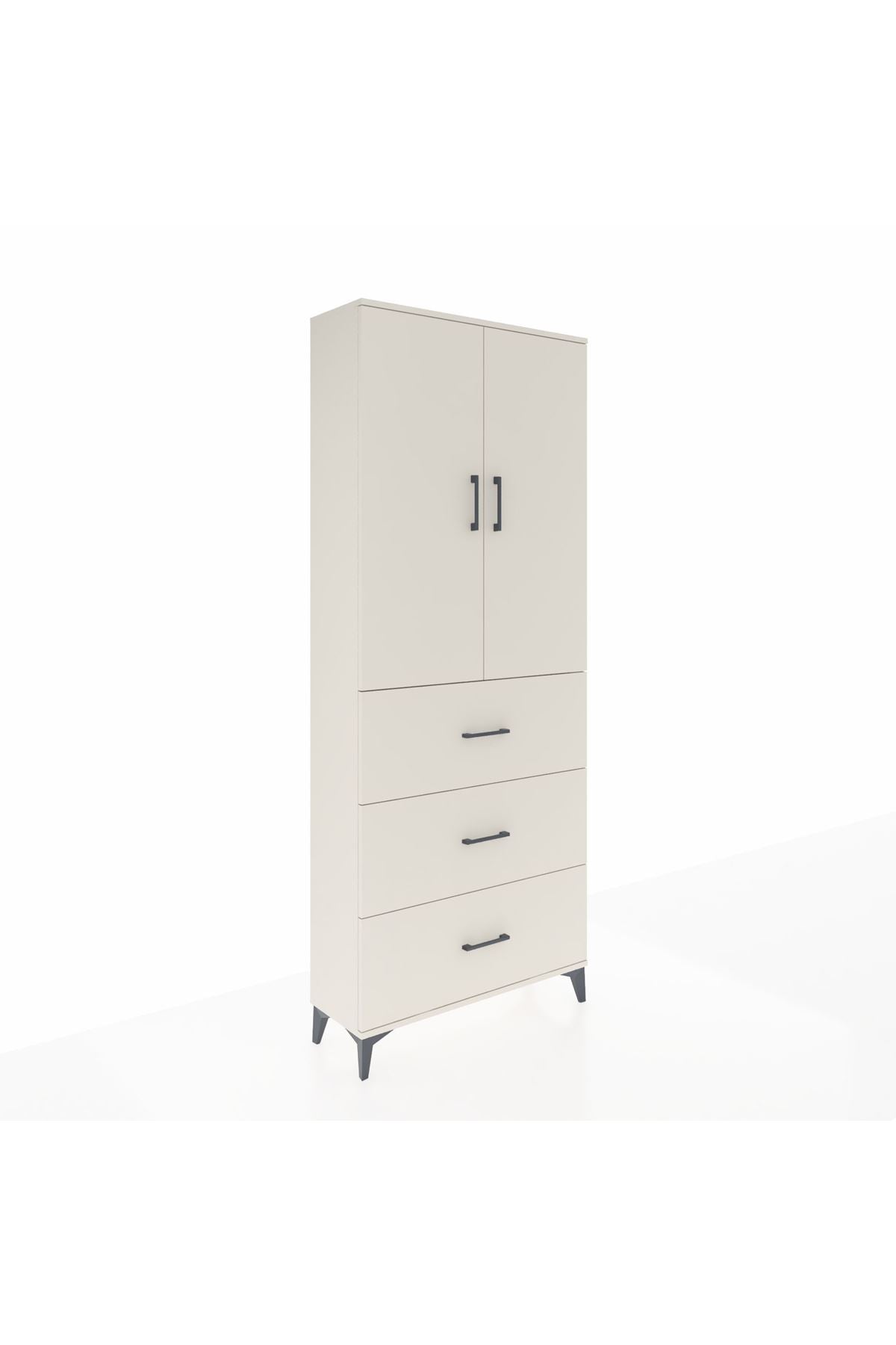 Arges Dolap 2 Raflı 3 Çekmeceli 2 Kapaklı 88x30x221 Aytaşı-Aytaşı