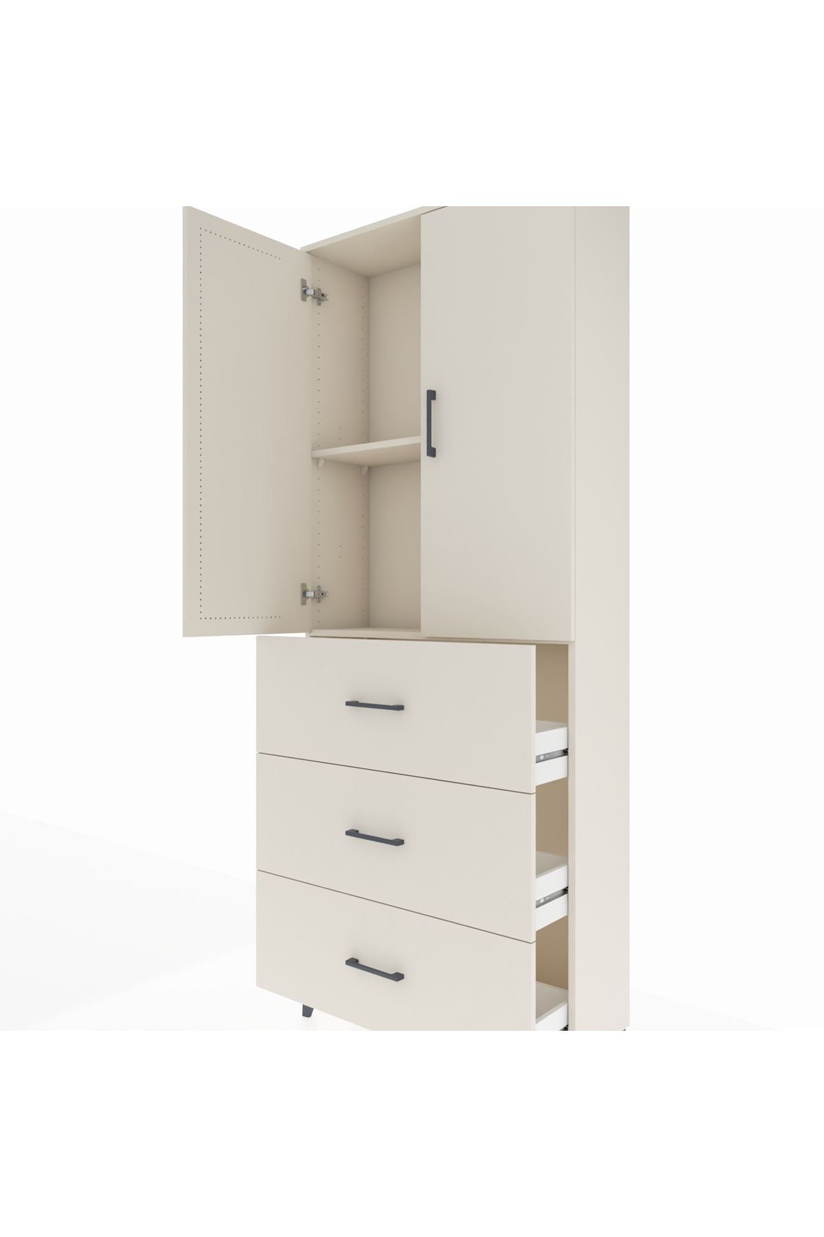 Arges Dolap 2 Raflı 3 Çekmeceli 2 Kapaklı 88x30x221 Aytaşı-Aytaşı