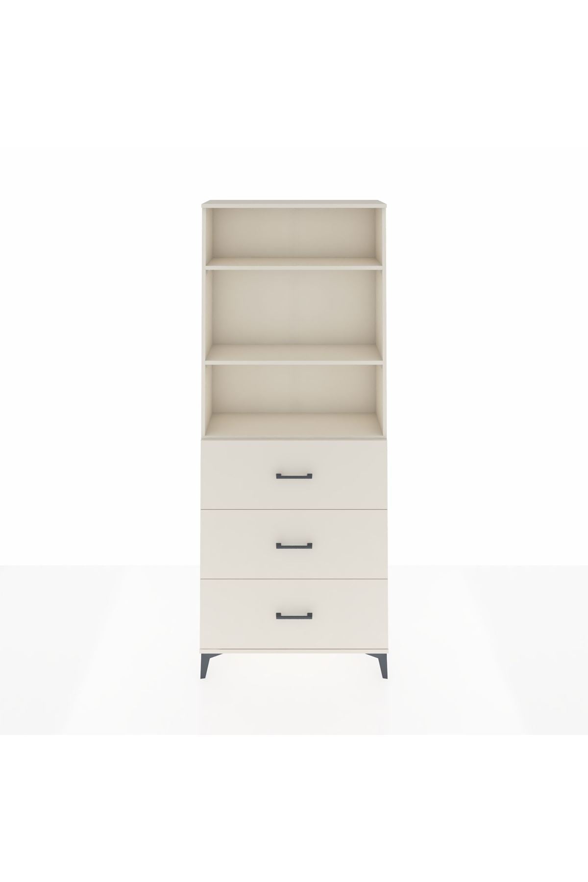 Arges Dolap 3 Raflı 3 Çekmeceli 88x30x221 Aytaşı-Aytaşı