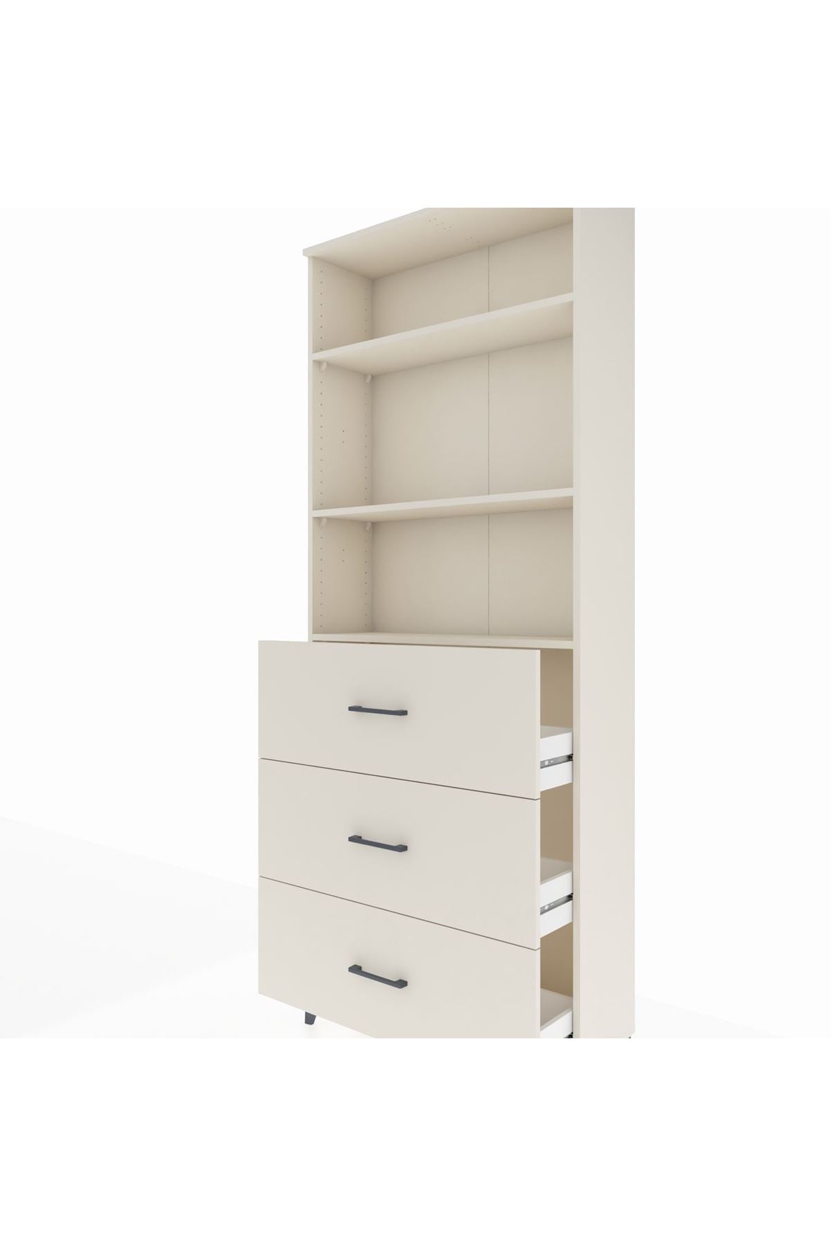 Arges Dolap 3 Raflı 3 Çekmeceli 88x30x221 Aytaşı-Aytaşı