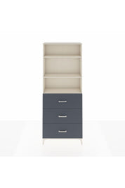 Arges Dolap 3 Raflı 3 Çekmeceli 88x30x221 Aytaşı-Antrasit