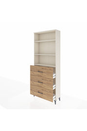 Arges Dolap 3 Raflı 3 Çekmeceli 88x30x221 Aytaşı-Çam