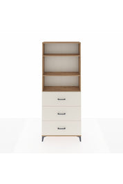 Arges Dolap 3 Raflı 3 Çekmeceli 88x30x221 Çam-Aytaşı