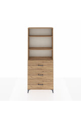 Arges Dolap 3 Raflı 3 Çekmeceli 88x30x221