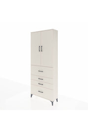 Arges Dolap 3 Raflı 4 Çekmeceli 2 Kapaklı 88x30x221 Aytaşı-Aytaşı