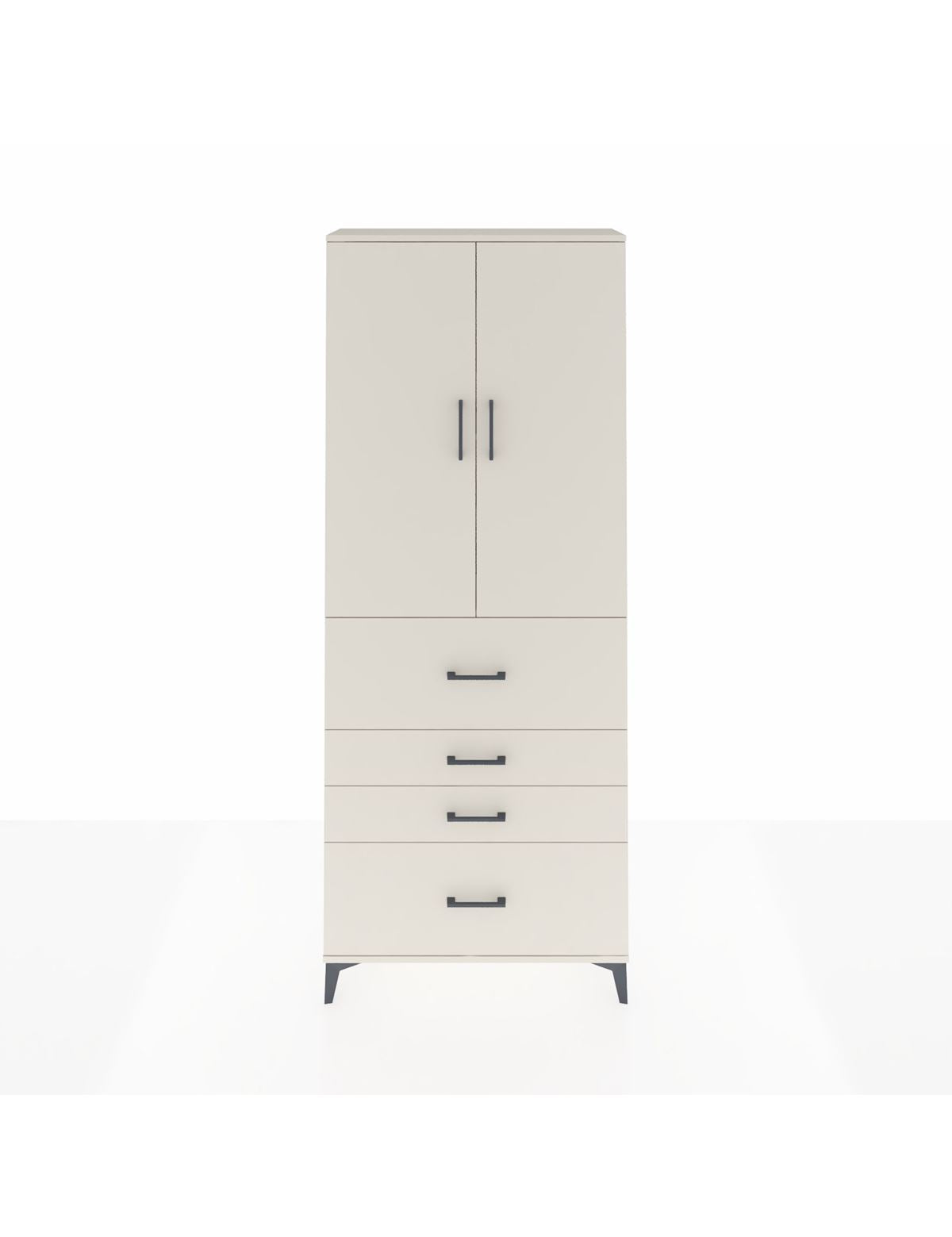 Arges Dolap 2 Raflı 4 Çekmeceli 2 Kapaklı 88x30x221 Aytaşı-Aytaşı