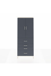 Arges Dolap 2 Raflı 4 Çekmeceli 2 Kapaklı 88x30x221 Aytaşı-Antrasit