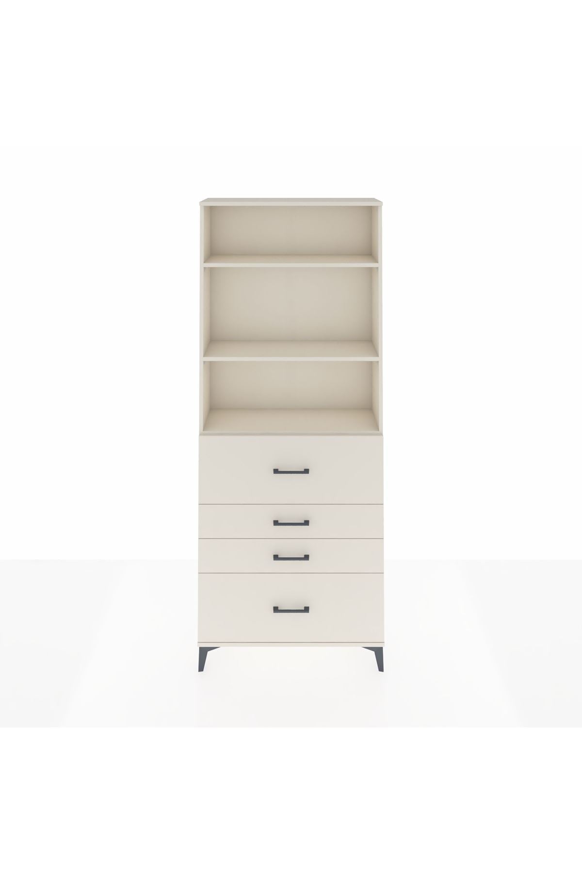 Arges Dolap 3 Raflı 4 Çekmeceli 88x30x221 Aytaşı-Aytaşı