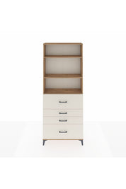 Arges Dolap 3 Raflı 4 Çekmeceli 88x30x221 Çam-Aytaşı