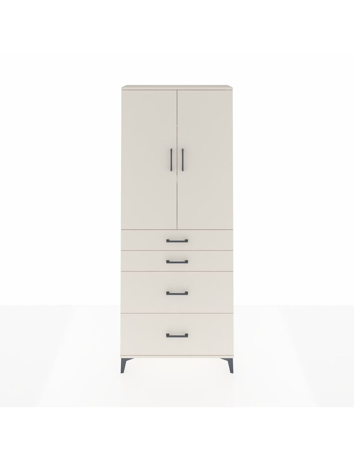 Arges Dolap 3 Raflı 4 Çekmeceli 2 Kapaklı 88x30x221 Aytaşı-Aytaşı