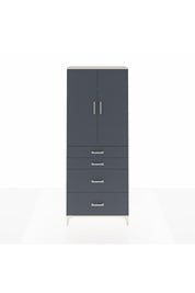 Arges Dolap 3 Raflı 4 Çekmeceli 2 Kapaklı 88x30x221 Aytaşı-Antrasit