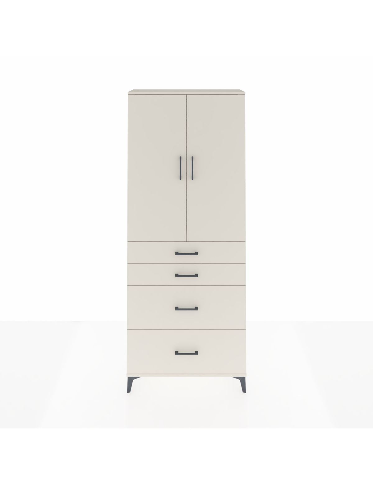 Arges Dolap 2 Raflı 4 Çekmeceli 2 Kapaklı 88x30x221 Aytaşı-Aytaşı