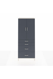 Arges Dolap 2 Raflı 4 Çekmeceli 2 Kapaklı 88x30x221 Aytaşı-Antrasit