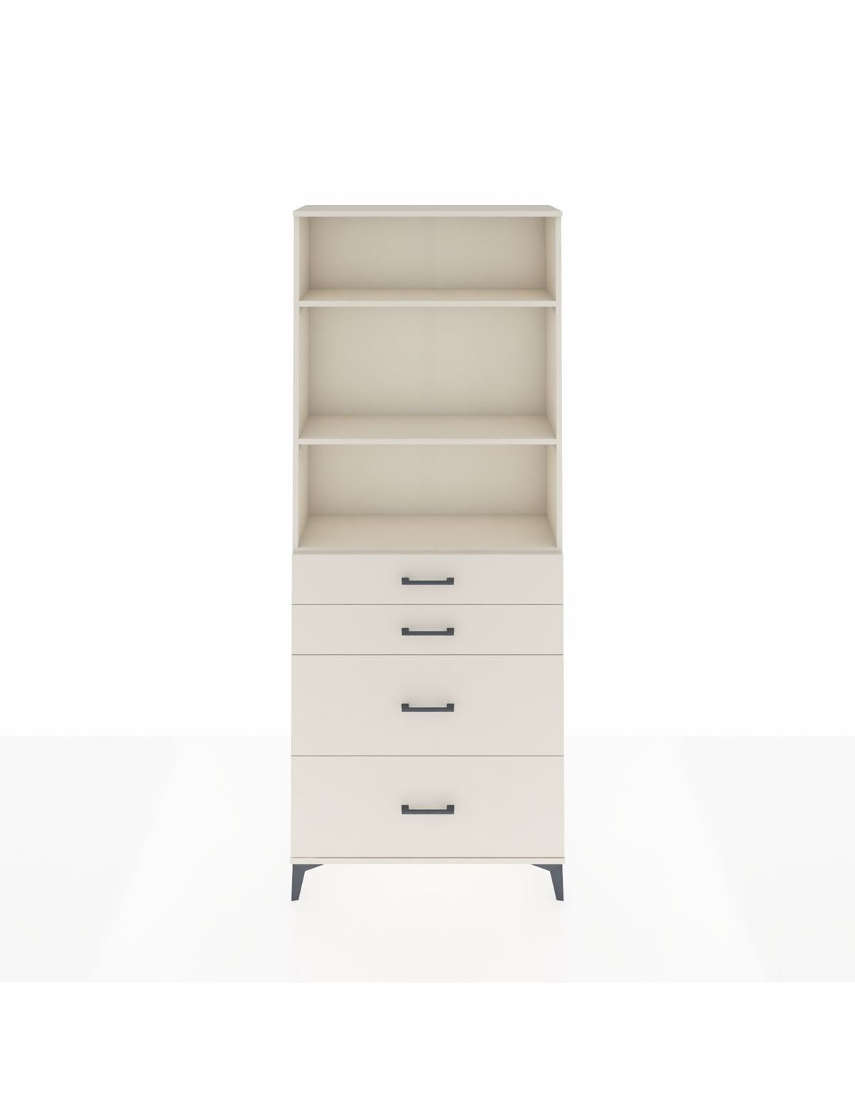 Arges Dolap 3 Raflı 4 Çekmeceli 88x30x221 Aytaşı-Aytaşı