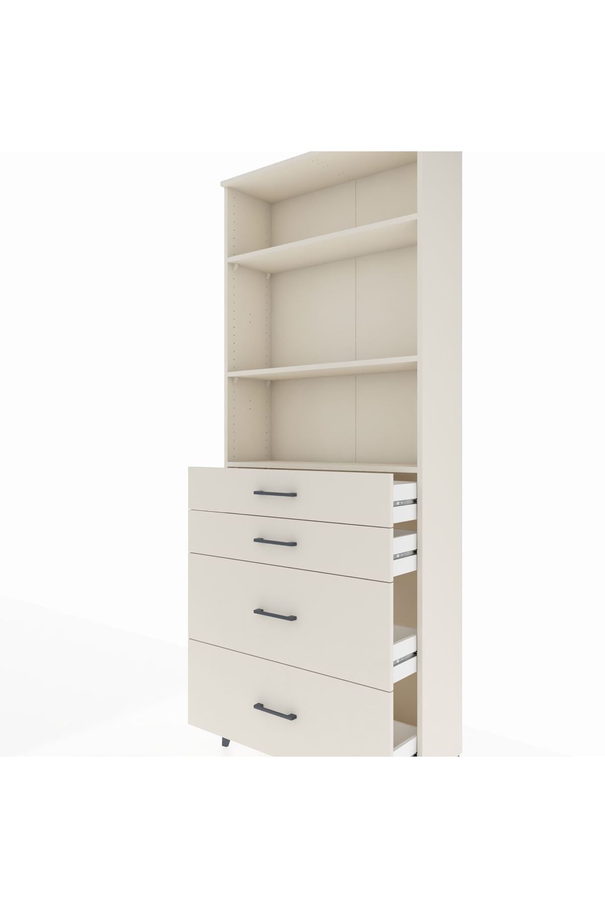 Arges Dolap 3 Raflı 4 Çekmeceli 88x30x221 Aytaşı-Aytaşı