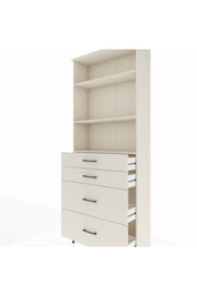 Arges Dolap 3 Raflı 4 Çekmeceli 88x30x221 Aytaşı-Aytaşı