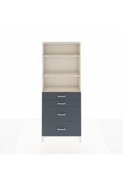 Arges Dolap 3 Raflı 4 Çekmeceli 88x30x221 Aytaşı-Antrasit