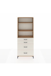 Arges Dolap 3 Raflı 4 Çekmeceli 88x30x221 Çam-Aytaşı