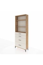 Arges Dolap 3 Raflı 4 Çekmeceli 88x30x221 Çam-Aytaşı