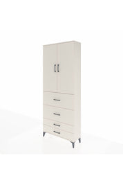 Arges Dolap 3 Raflı 4 Çekmeceli 2 Kapaklı 88x30x221 Aytaşı-Aytaşı