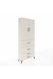 Arges Dolap 3 Raflı 4 Çekmeceli 2 Kapaklı 88x30x221 Aytaşı-Aytaşı