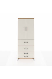 Arges Dolap 3 Raflı 4 Çekmeceli 2 Kapaklı 88x30x221 Çam-Aytaşı